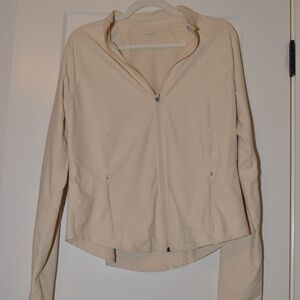 Old Navy Cream Athletic Jacket Size L